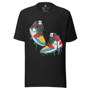 Rebel Sneaker graphic T-shirt featuring an original sneaker-inspired design