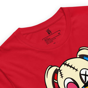 detailed view The DOPE Dog graphic T-shirt featuring an original dog-inspired streetwear design