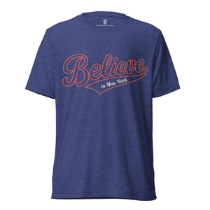 The City Collection Believe In NY graphic unisex t-shirt inspired by New York City