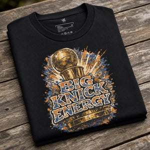 Big Knick Energy championship-inspired New York basketball graphic t-shirt