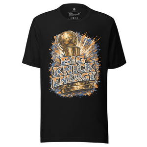 Front view of Big Knick Energy New York basketball t-shirt